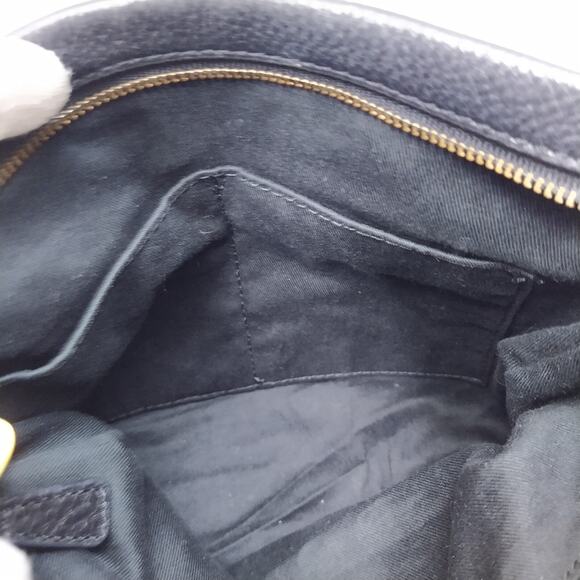 Fossil Black Pebbled Leather Zipper Expandable Crossbody Bag - Picture 16 of 16